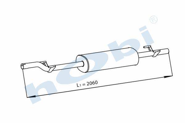 Egzoz Susturucu, E2, 9014902419 Mercedes Sprinter Alusi, Tip:I, - 1