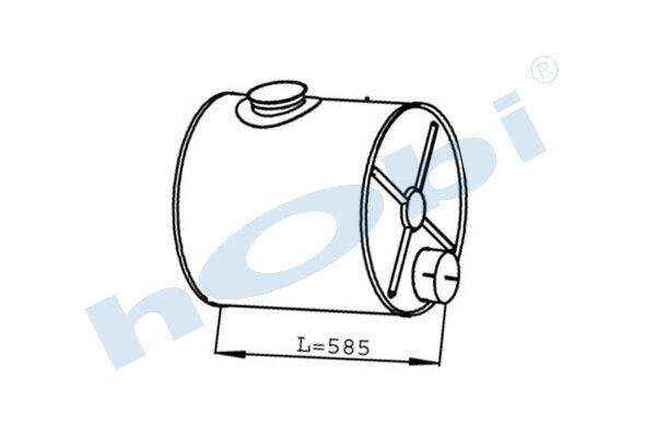 Egzoz Susturucu, E3, 1389453 Daf CF85 Alusi, Tip:L, - 1