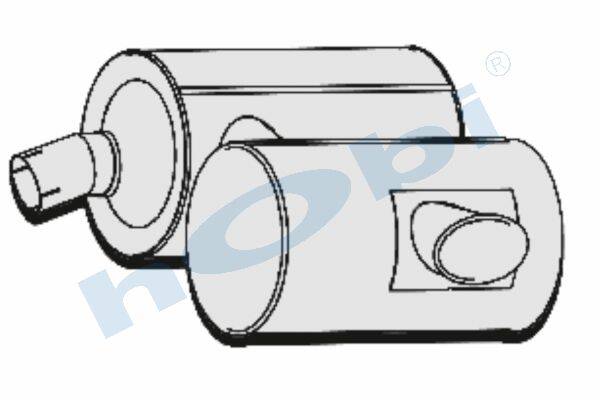 Egzoz Susturucu, E3, 41213998 Iveco Eurotrakker Cursor Alusi, Tip:Z, - 1