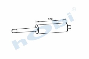 Egzoz Susturucu, E3, 4545249 Iveco Alusi, Siyah (RAL9005), Tip:I, - Hobi