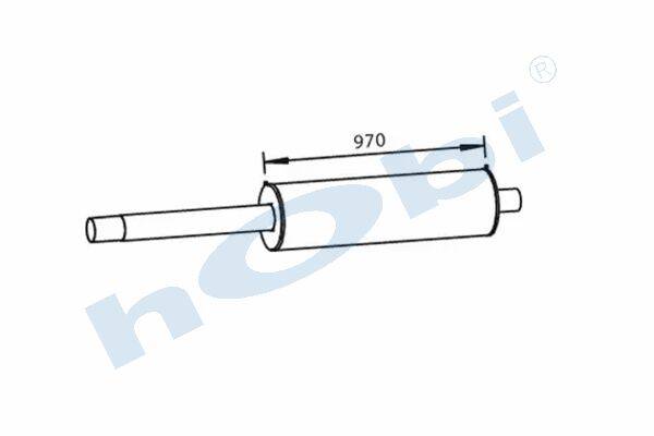 Egzoz Susturucu, E3, 4545249 Iveco Alusi, Siyah (RAL9005), Tip:I, - 1