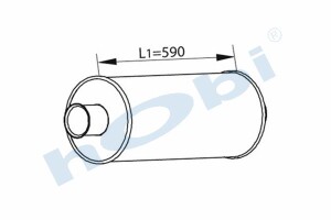 Egzoz Susturucu, E3, 475145 Scania Alusi, Tip:I, - Hobi