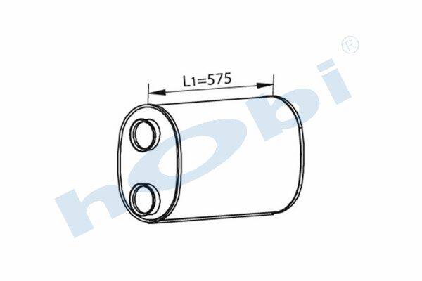 Egzoz Susturucu, E3, 488575 Scania Alusi, Tip:U, - 1