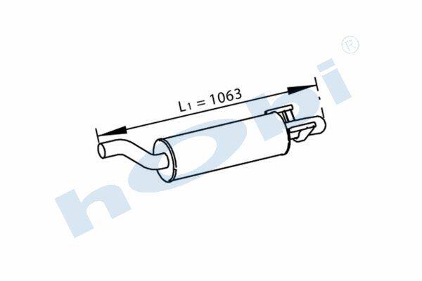 Egzoz Susturucu, E4, 9064900801 Mercedes Sprinter Alusi, Tip:I, - 1