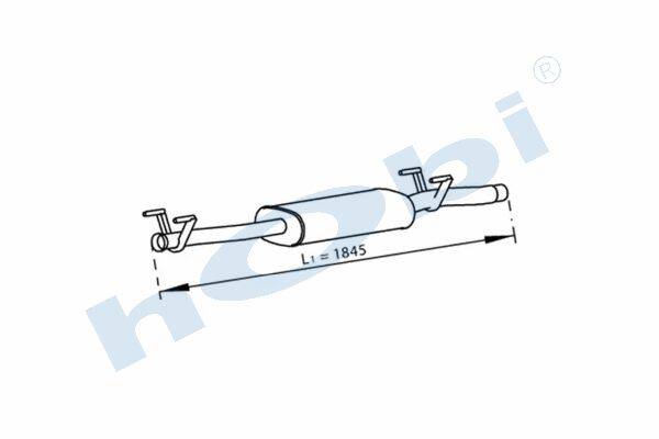 Egzoz Susturucu, E4, 9064902201 Mercedes Sprinter Alusi, Tip:I, - 1