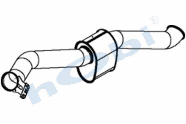 Egzoz Susturucu, E5, 1450500 Scania Alusi, Tip:I, - 1