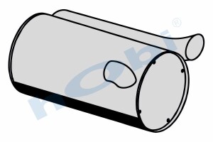 Egzoz Susturucu (Eko.), E0, 1544355 Volvo F Alusi, Tip:C, - Hobi