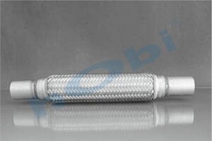 Flex, Universal ID:Ø77 L:360 IN:Boru, OUT:Boru, İç Körük, Dış Örgü, Inox, - Hobi