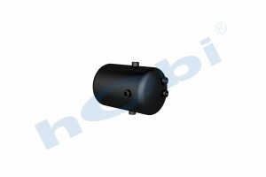 Hava Tankı, Çelik, Ø206 L:325 Lt:9,5 Siyah (RAL9005) GövMnş:3 KapMnş:3 - 2