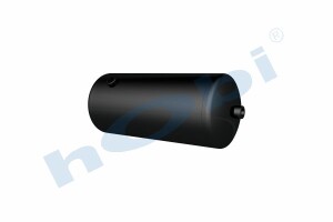 Hava Tankı, Çelik, Ø206 L:493 Lt:15 Siyah (RAL9005) GövMnş:1 KapMnş:1 - 2