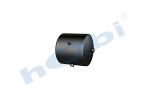 Hava Tankı, Çelik, Ø300 L:339 Lt:20 Siyah (RAL9005) GövMnş:2 KapMnş:2 - 2