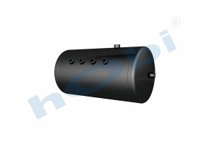 Hava Tankı, Çelik, Ø300 L:575 Lt:36 Siyah (RAL9005) GövMnş:5 KapMnş:2 - 2