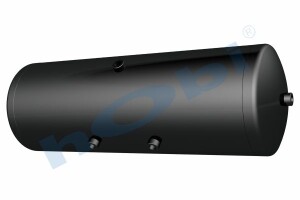 Hava Tankı, Çelik, Ø300 L:878 Lt:60 Siyah (RAL9005) GövMnş:3 KapMnş:2 - 1