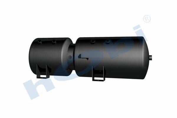 Hava Tankı, Çelik, Dış 2'li, Gövde ve Kapak Braketli, Ø300 Lt:54 140.0377 - 3