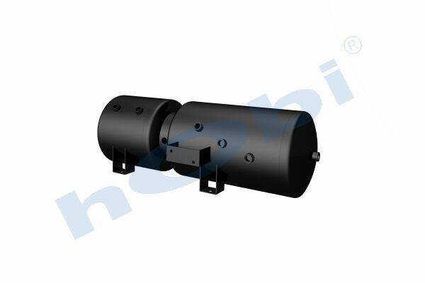 Hava Tankı, Çelik, Dış 2'li, Gövde ve Kapak Braketli, Ø300 Lt:54 34 20 Füme - 1