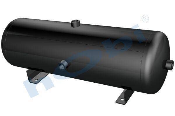 Hava Tankı, Çelik, Gövde Braketli, Ø206 L:651 Lt:20 Siyah (RAL9005) GövMnş:2 - 1
