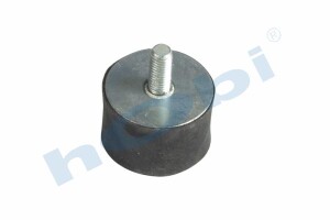 Lastik Takoz, 5000750518 Renault Civatalı, Somunlu, Yuvarlak, D1:M10, D2:M10, - 1