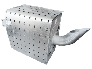 Susturucu, E3, Mercedes DG:405x600 L:585 IN:Ø127 OUT:Ø139,7 Tip:L, Alusi, - Hobi