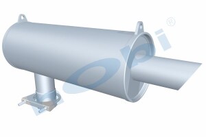 Susturucu, Jeneratör KIT, Ø127 L:350 IN:Ø50,8 OUT:Ø50,8 Kabin Üstü, Endüstriyel, - 1