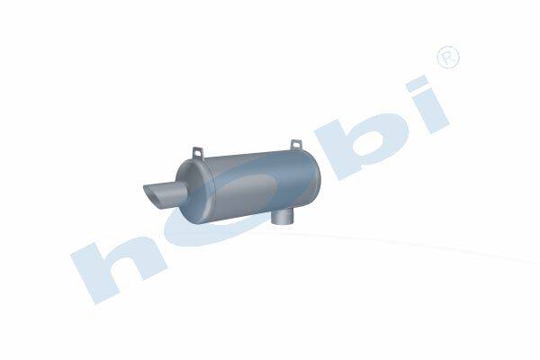 Susturucu, Jeneratör KIT, BM:Ø396 L:800 IN:Ø152,4 OUT:Ø152,4 Kabin Üstü, - 2