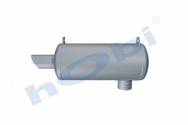 Susturucu, Jeneratör KIT, BM:Ø396 L:800 IN:Ø152,4 OUT:Ø152,4 Kabin Üstü, - 3