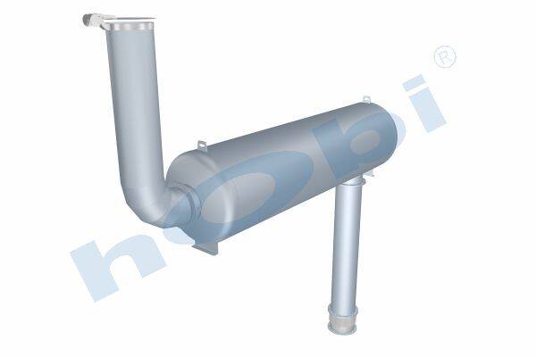 Susturucu, Jeneratör KIT, BM:Ø900 L:3000 IN:Ø355,6 OUT:Ø355,6 Kabin Üstü, - 1