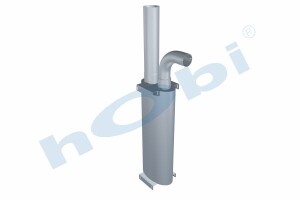 Susturucu, Jeneratör KIT, EL:250x440 L:1150 IN:Ø114,3 OUT:Ø152,4 Kabin İçi, - 1