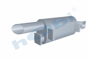 Susturucu, Jeneratör KIT, SL:255x375 L:750 IN:Ø127 OUT:Ø127 Kabin Üstü, Kritik, - 4