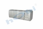 Yakıt Tankı, Alüminyum, Basamaklı, 910 Lt. Man H:700 W:700 L:1990 BoğEk:600 - Görsel 4