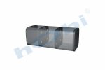 Yakıt Tankı, Çelik, 600 Lt. Man H:620 W:675 L:1600 Gri (RAL7016) BoğEk:650 - Görsel 4