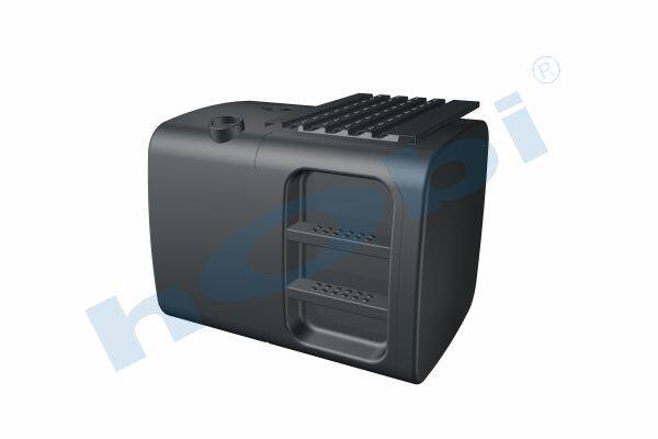 10565 Yakıt Tankı, Çelik, Basamaklı, 350 Lt. Man H:700 W:700 L:920 Gri (RAL7016) - Görsel 1