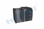 Yakıt Tankı, Çelik, Basamaklı, 350 Lt. Man H:700 W:700 L:920 Gri (RAL7016) - Görsel 4