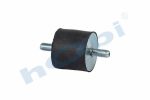 Lastik Takoz, 324842 Volvo Civatalı, Yuvarlak, D1:M10, D2:M10, Ø50 H:43 Dkp,