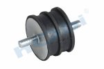 Lastik Takoz, Universal Civatalı, Yuvarlak, D1:M10, D2:M10, Ø56 H:40 Dkp,