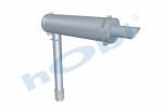 Susturucu, Jeneratör KIT, Ø440 L:1200 IN:Ø114,3 OUT:Ø127 Kabin Üstü, Kritik, 1