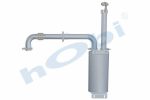 Susturucu, Jeneratör KIT, EL:125x200 L:400 IN:Ø50,8 OUT:Ø50,8 Kabin İçi, - Görsel 3