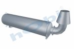 Susturucu, Jeneratör KIT, BM:Ø804 L:3000 IN:Ø304,8 OUT:Ø355,6 Kabin Üstü,