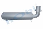 Susturucu, Jeneratör KIT, BM:Ø804 L:3000 IN:Ø304,8 OUT:Ø355,6 Kabin Üstü, - Görsel 3