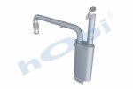 Susturucu, Jeneratör KIT, EL:140x280 L:550 IN:Ø76,2 OUT:Ø76,2 Kabin İçi, - Görsel 4