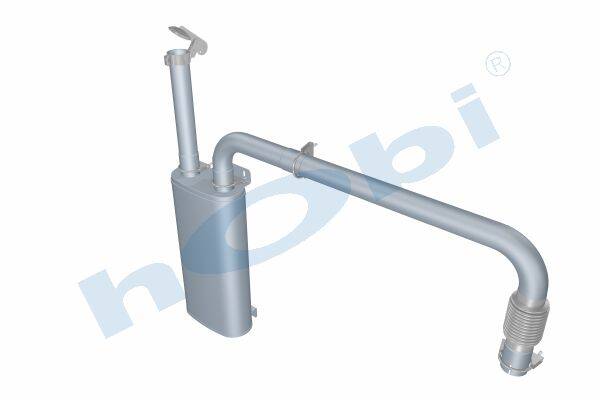 1247 Susturucu, Jeneratör KIT, EL:140x280 L:550 IN:Ø60,3 OUT:Ø60,3 Kabin İçi, - Görsel 1