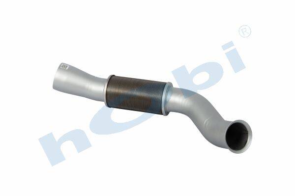 12524 Boru, Egzoz Ön, E6, 9614904450 Mercedes Ø127 Alusi, Flexli, İzolasyonlu, - Görsel 1