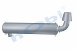Susturucu, Jeneratör KIT, BM:Ø900 L:4000 IN:Ø290 OUT:Ø406,4 Kabin Üstü, Kritik, - Görsel 3