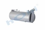 Susturucu, İş Makinası, Ø160 L:460 IN:Ø38 OUT:Ø38 Tip:L, Inox, Gri (RAL7600),