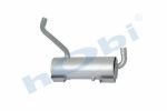 Susturucu, İş Makinası, Ø160 L:460 IN:Ø38 OUT:Ø38 Tip:L, Inox, Gri (RAL7600), - Görsel 2