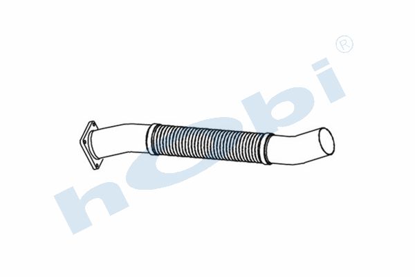 Boru, Egzoz Ön, E1, 81152045764 Man ND202 Ø80 Alusi, Spiral (P), Boru, Egzoz Ön, E1, 81152045764 Man ND202 Ø80 Alusi, Spiral (P), - Görsel 1