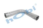 Boru, Universal Dirsek, A:90° Ø63,5 L1:300 L2:300 T:1,5 mm Alusi ID1:Ø63,5 - Görsel 2