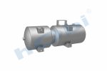 Hava Tankı, Alüminyum, Dış 2'li, Gövde Braketli, Ø300 Lt:54 34 20 Füme (RAL7016) - Görsel 4