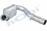 Boru, Egzoz Ön, E3, 3754902619 Mercedes Axor Ø110 Alusi, Susturuculu,