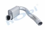 Boru, Egzoz Ön, E3, 9414900419 Mercedes Axor Ø110 Alusi, Susturuculu, - Görsel 2