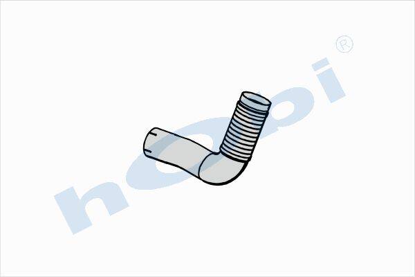 2342 Boru, Egzoz Ön, E3, 9484900819 Mercedes Actros Ø127 Alusi, Spiral (P), - Görsel 1